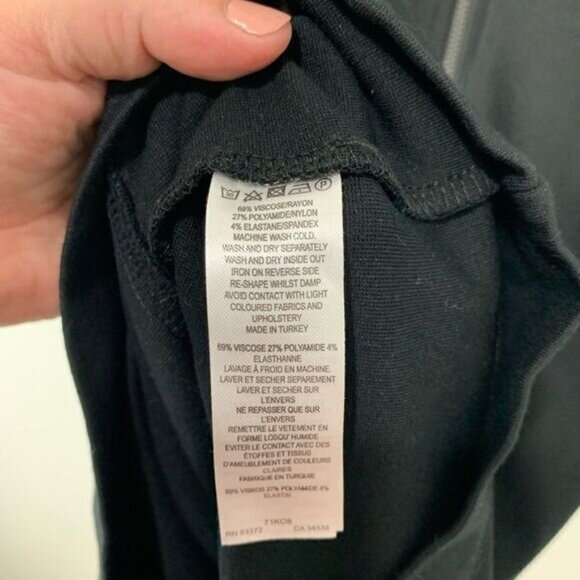 French Connection Black Deep V Dress - Picture 5 of 6